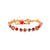 Petite Flower Cluster Bracelet in "Hibiscus" *Preorder*