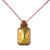 Emerald Cut Pendant with Round Top Stones in "Fields of Gold" *Preorder*
