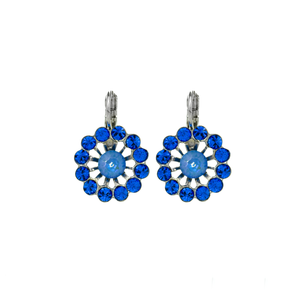 Extra Luxurious Dahlia Leverback Earrings in "Serenity" *Preorder*