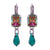 Petite Emerald Cut and Dangle Leverback Earring in "Circle of Life" *Preorder*