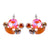 Mixed Element Cluster Leverback Earrings in "Magic" *Preorder*