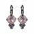 Medium Trio Cluster Leverback Earrings in Sun-Kissed "Lavender" *Preorder*