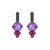 Medium Trio Cluster Leverback Earrings in  Sun-kissed "Blush" *Preorder*