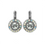 Halo Disc Bridal Leverback Earrings in "On A Clear Day" *Custom*