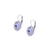 Halo Disc Leverback Earrings in "Wildberry" *Custom*