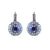 Halo Disc Leverback Earrings in "Ice Queen" *Preorder*