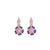 Petite Petunia Leverback Earrings in "Wildberry" *Custom*