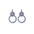 Cluster Circle Leverback Earrings in "Matcha" *Custom*