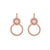Cluster Circle Leverback Earrings in "Chai" *Custom*