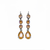 Round and Pear Dangle Leverback Earrings in Sun-Kissed "Horizon" *Preorder*