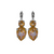 Round and Pear Leverback Earrings in Sun-Kissed "Horizon" *Preorder*