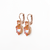 Round and Pear Leverback Earrings in Sun-Kissed "Peach" *Preorder*