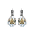 Pear Leverback Earrings in "Crystal Moonlight" *Preorder*