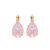 Pear Leverback Earrings in Sun-Kissed "Lavender" *Preorder*