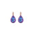 Pear Leverback Earrings in Sun-Kissed Plum *Preorder*