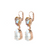 Extra Luxurious Double Pear Leverback Earrings in "Peace" *Preorder*