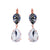 Extra Luxurious Double Pear Leverback Earrings in "Ice Queen" *Custom*