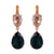 Extra Luxurious Double Pear Leverback Earrings in "Circle of Life" *Custom*
