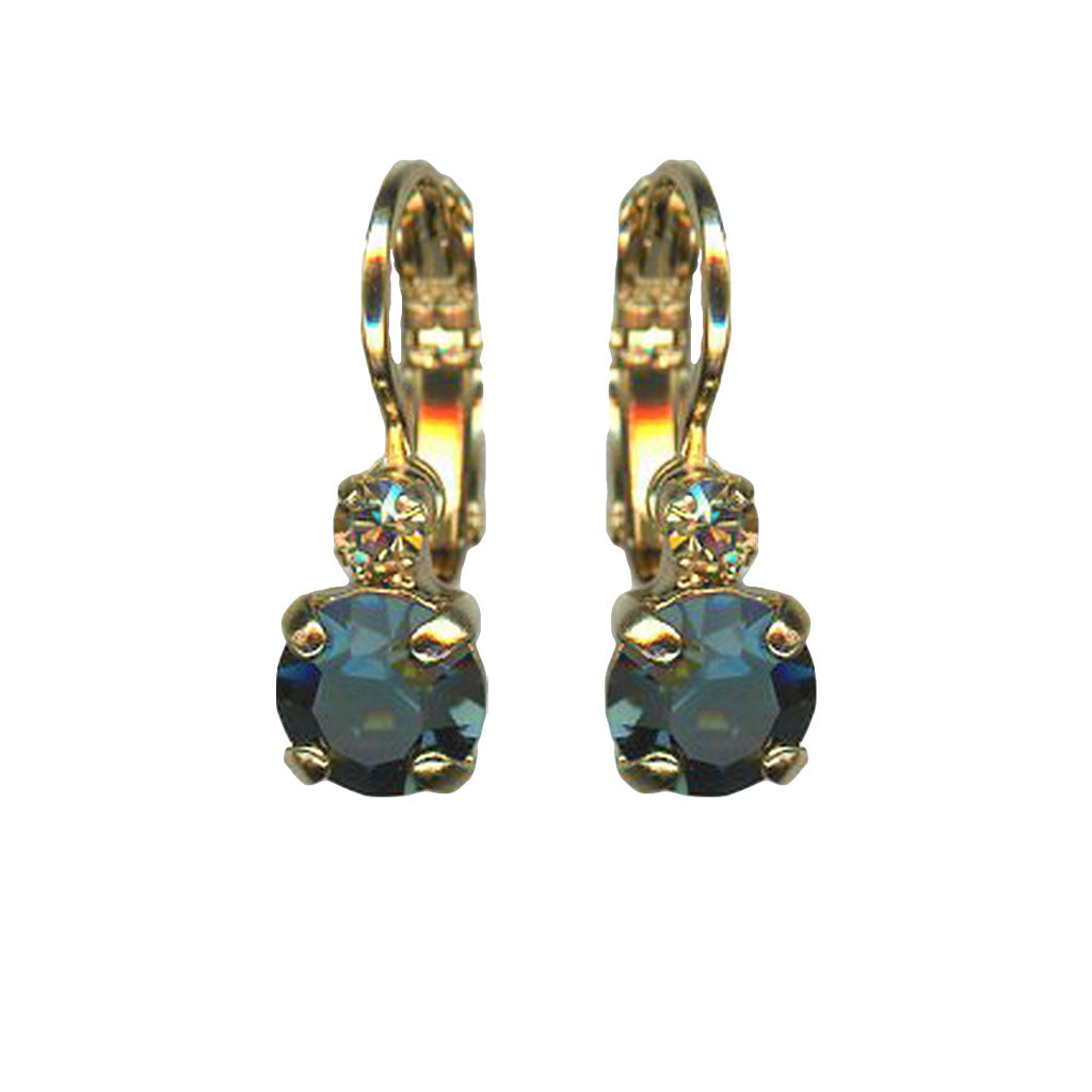 Petite Double Stone Leverback Earrings in "Fairytale" *Custom*