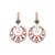 Round Shell Marquise Leverback Earrings in "Earl Grey" *Preorder*