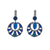 Round Shell Marquise Leverback Earrings in "Sleepytime" *Preorder*
