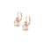 Large Double Stone Leverback Earrings in "Chai" *Custom*