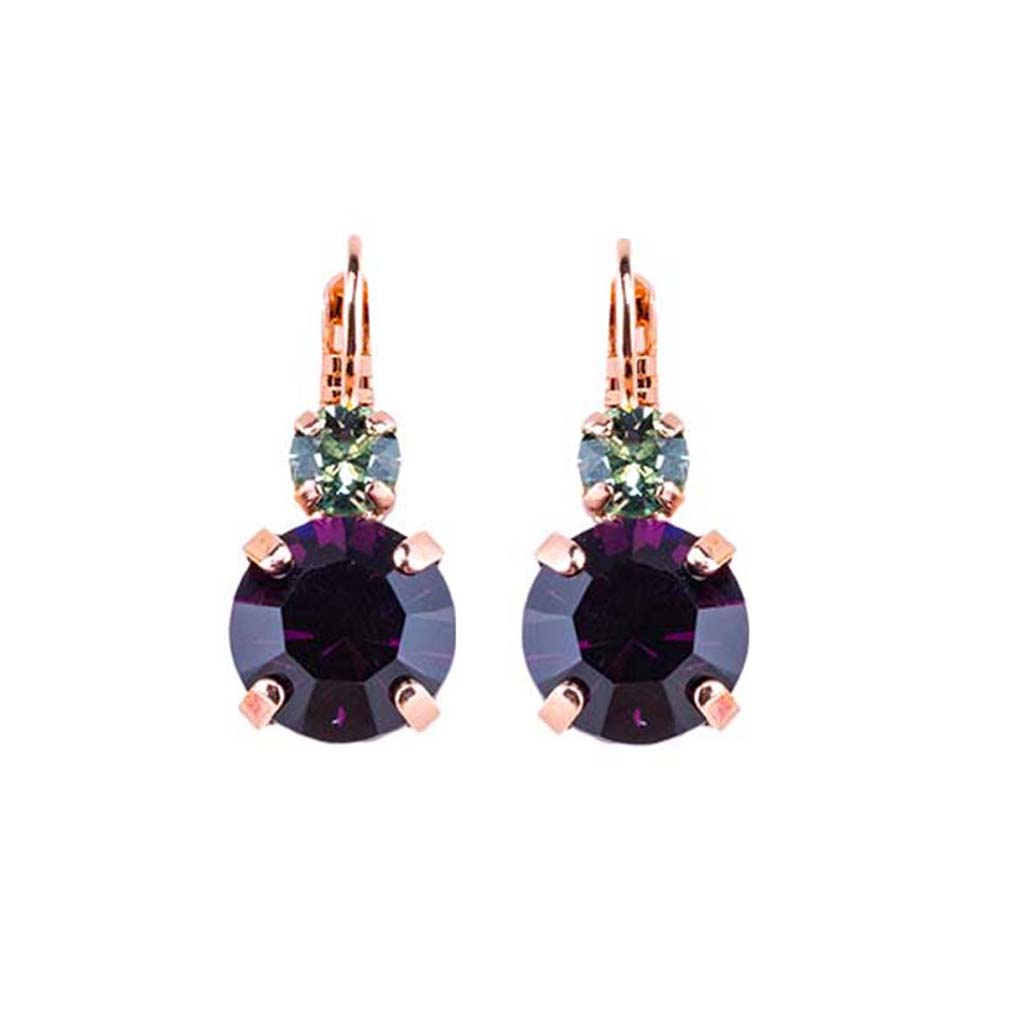 Large Double Stone Leverback Earrings in "Enchanted" *Custom*