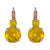 Large Double Stone Leverback Earrings in "Fields of Gold" *Preorder*