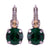 Large Double Stone Leverback Earrings in "Circle of Life" *Preorder*