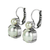 Large Double Stone Leverback Earrings in "Pearl" *Custom*