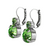 Large Double Stone Leverback Earrings in "Peridot" *Custom*