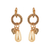 Open Circle Leverback Earrings in "Barbados" *Preorder*