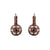 Petite Round Cluster Leverback Earrings in "Cookie Dough" *Preorder*