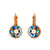 Petite Round Cluster Leverback Earrings in "Rocky Road" *Preorder*