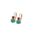 Lovable Double Stone Leverback Earrings "Happiness-Turquoise" *Preorder*