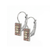 Rectangle Pavé Leverback Earrings in "Meadow Brown" *Preorder*