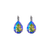 Large Pear Leverback Earrings in "Paradise Shine " *Custom*