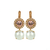 Double Stone Leverback Earrings in "Romance" *Preorder*