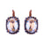 Extra Luxurious Oval Halo Leverback Earrings in "Dancing in the Moonlight" *Custom*
