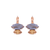 Double Marquise Leverback Earrings in "Earl Grey" *Custom*