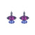 Double Marquise Leverback Earrings in "Wildberry" *Custom*