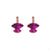 Double Marquise Leverback Earrings in "Hibiscus" *Preorder*
