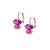 Double Marquise Leverback Earrings in "Hibiscus" *Custom*