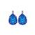 Large Halo Pear Leverback Earrings in "Serenity" *Preorder*