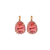 Large Halo Pear Leverback Earrings in "Love" *Preorder*