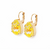 Large Pear Leverback Earrings in Sun-Kissed "Sunshine" *Custom*
