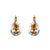 Large Pear Leverback Earrings in "Golden Shadow" *Custom*