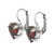 Heart Leverback Earrings in Siam *Custom*