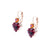 Heart Leverback Earrings in "Hibiscus" *Custom*