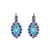 Marquise Halo Leverback Earrings in "Mint Chip" *Preorder*